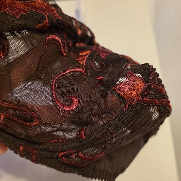PrimaDonna Sheer Embroidered Underwire Bra 34E Brown Copper - Picture 13 of 14